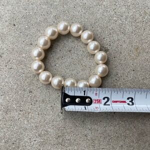 Vintage Large Faux Pearl Bracelet Single Strand Women’s Sz 7
